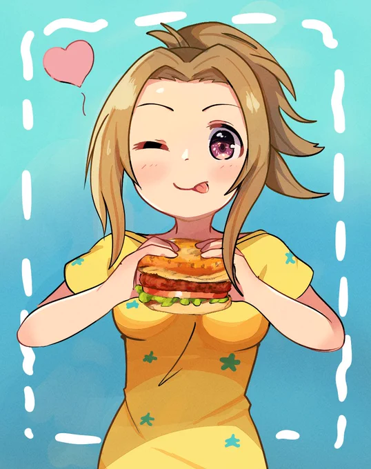 #リプきたキャラの顔だけ描く 真鍋いつきちゃんを描かせていただきました!