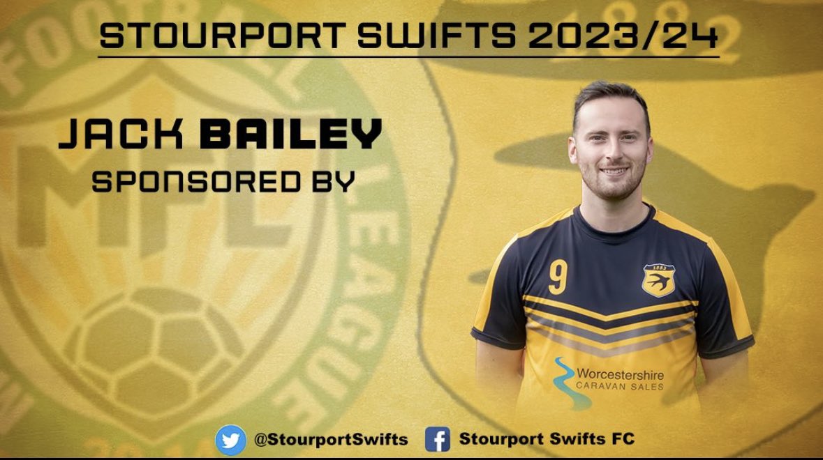90’ GOAL! Great work down the wing from Dale Edwards, passing the ball across the box and through a crowd of players Jack Bailey slots it home!

Stourport Swifts 4-2 Kidderminster Harriers XI

#UpTheSwifts 💛🖤⚽️