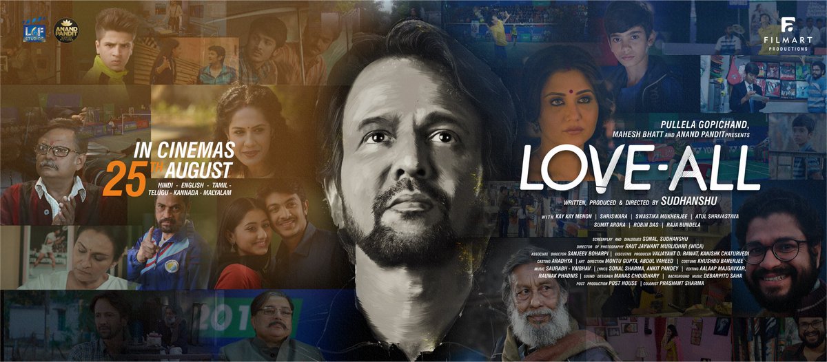 To each, who lived my dream as their own, thank you so very much. It's happening as y'all kept pushing me to make it happen. Lovely actors, awesome players, and brilliant crew, without you it wasn't possible. Love you all, Love-All #LoveAll @kaykaymenon02 @swastika24