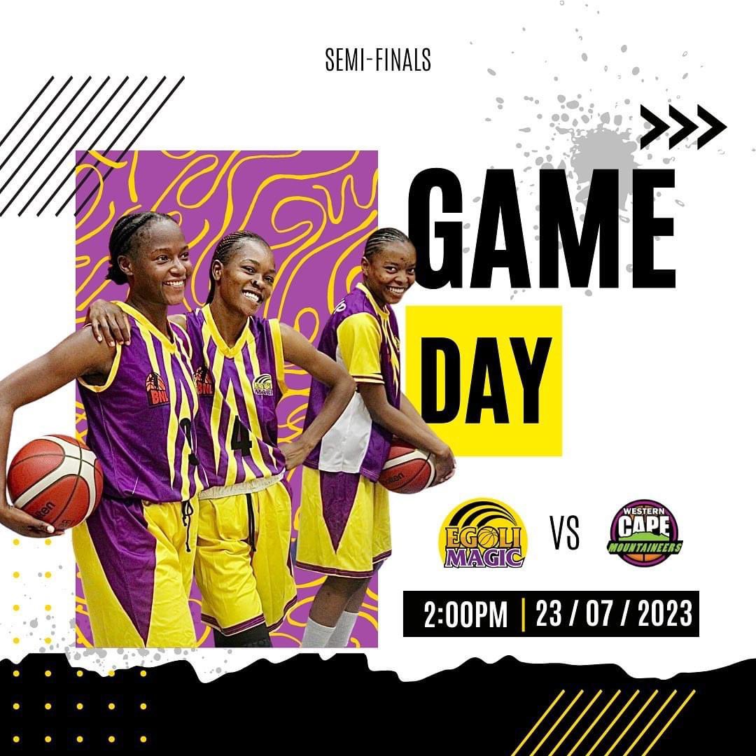 Our women's team is heading to the Semi-Finals this Sundays! 🌟🔥 Tune in to SuperSport TV and catch all the action live! 📺🍿

 #EgoliMagic #semifinals #supersport #gamedayexcitement