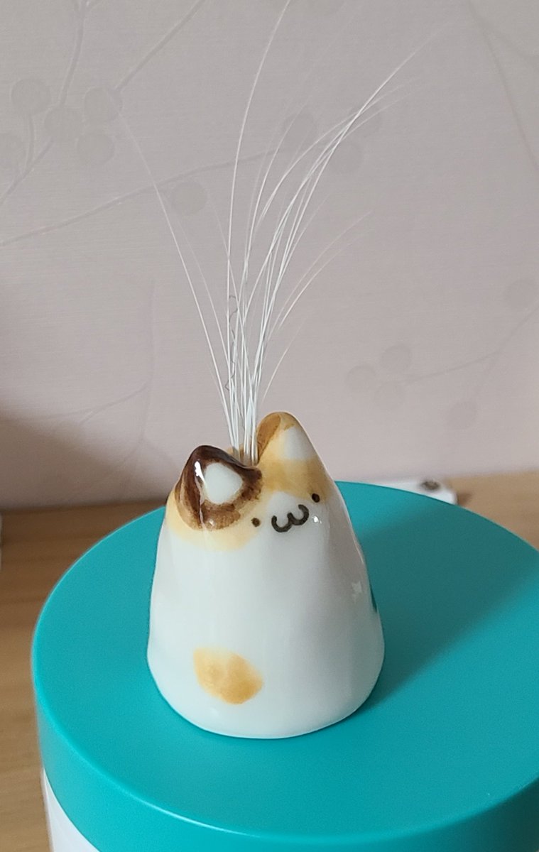 charmkke's tweet photo. 생일선물로 참깨를 닮은 인센스 홀더를 받았는데요? 향을 꽂을 수 없던 집사의 선택이 바로 이것입니다. https://t.co/KRnu1r3zyL