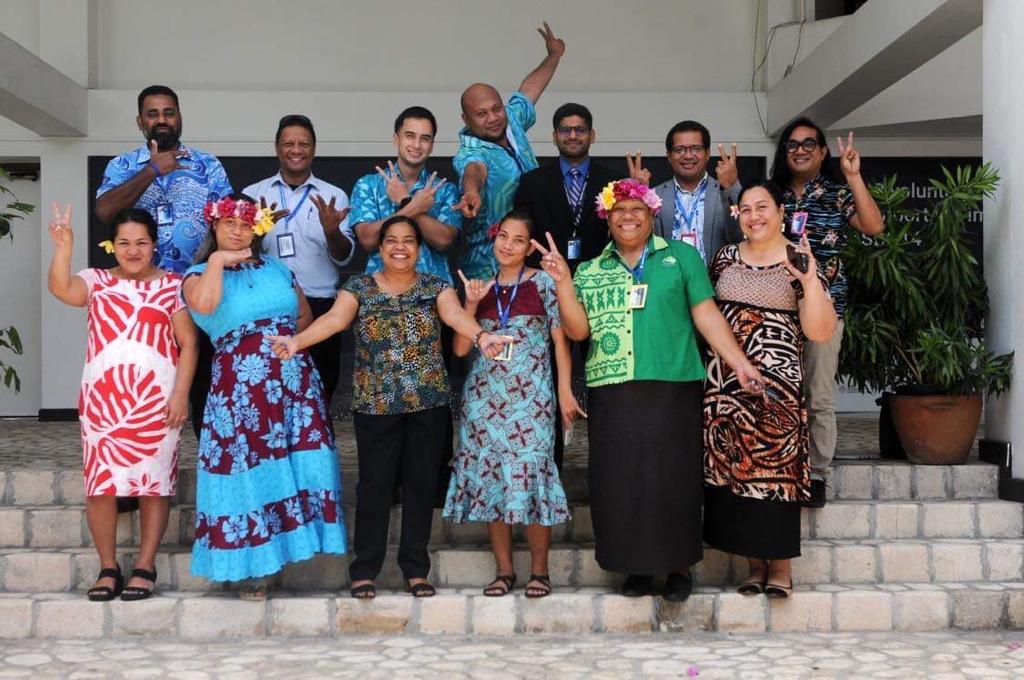 A kaleidoscope of colors.Pacific delegates from both government agencies and NGOs together on the last day of Council as Pasifika Vuvale.#ISA2023 #dsm #mining #bluepacific #vuvale