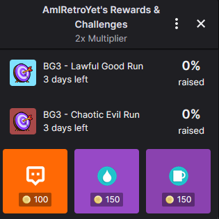retro_yet's tweet photo. Alright friendos! We're gonna pick up in Icarus this weekend but we're prepping for Baldurs Gate 3 in two weeks. This 'poll' will be running all weekend and whichever outcome has the most points by EOD Monday will determine how we play. https://t.co/wyrpPpv3NO https://t.co/Ehq2j8rJh7