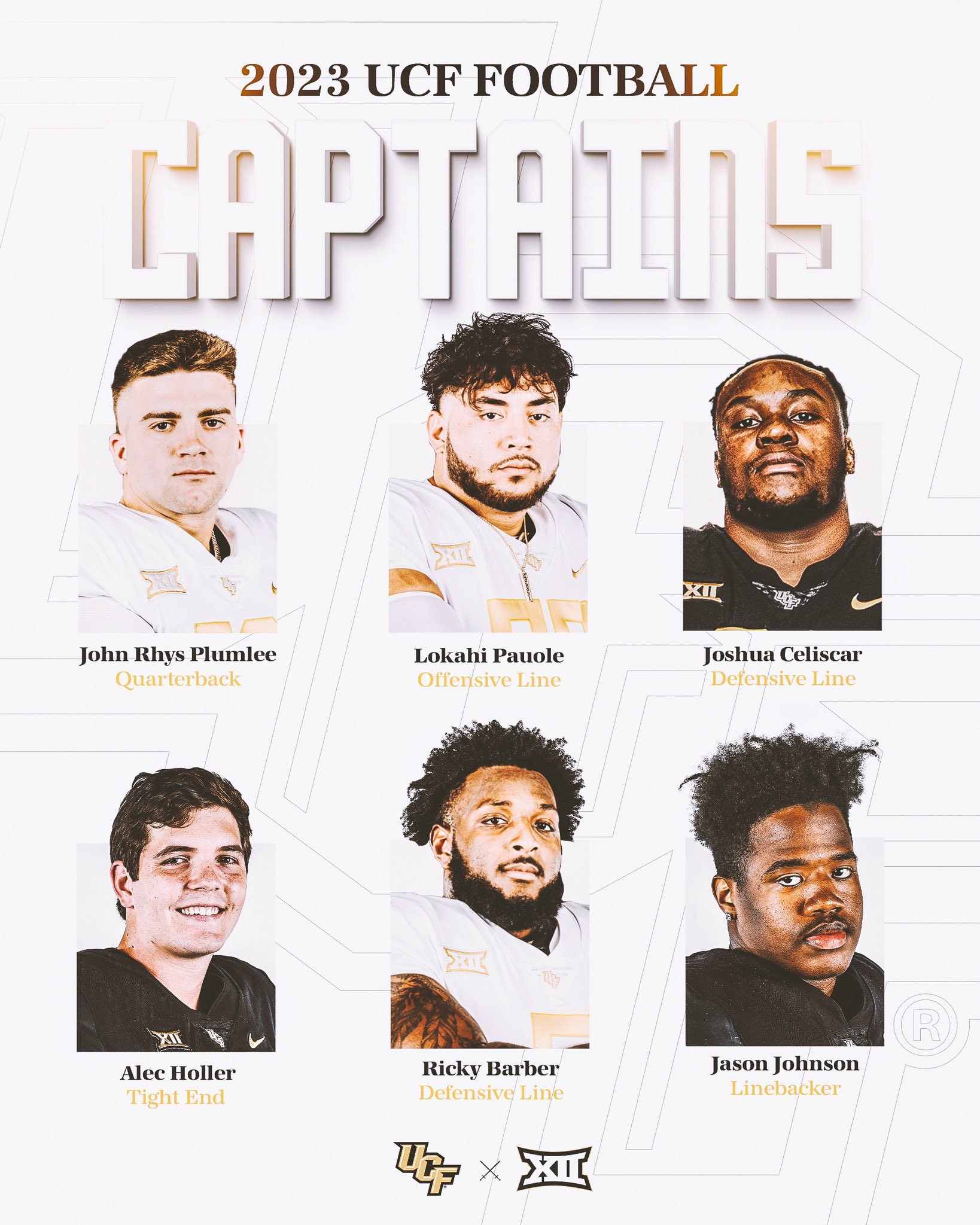 UCF Football on X Leading us into the Big12Conference Your 2023 captains https t odybRKQBut X