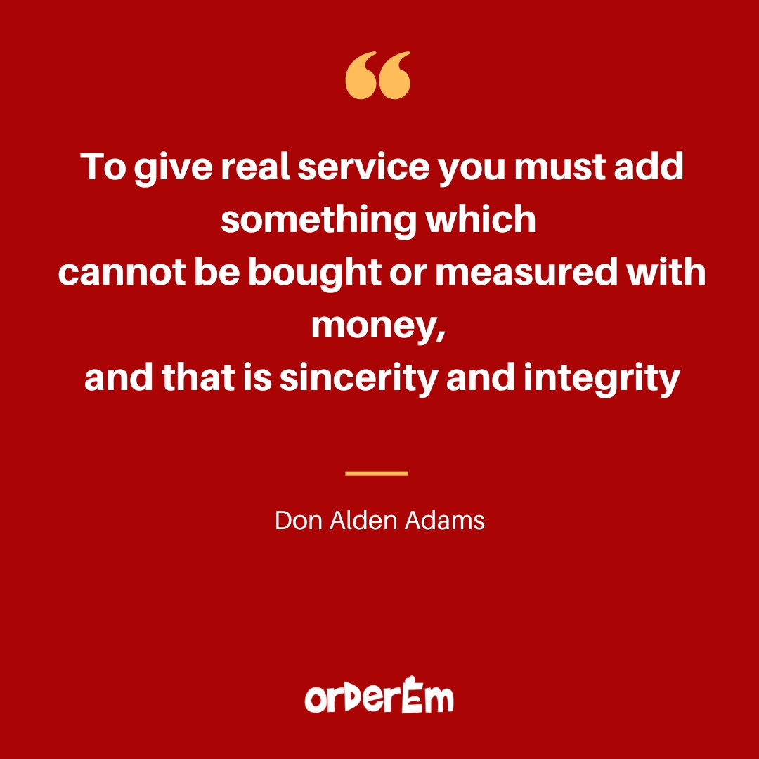 OrderEmApp's tweet image. 🌟💎✨ Offering a Reflection on True Service ✨💎🌟

🌟 In a world driven by transactions and material gains, let us pause to ponder the essence of real service with #OrderEm. It goes beyond the confines of money and possessions, delving into the realm of sincerity. 🤝💖