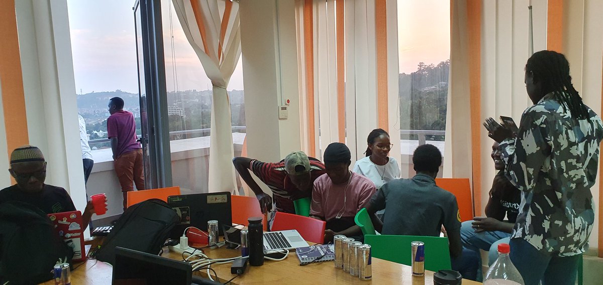 wil_okuro's tweet photo. Discussion about the Budget of the different solutions @Africastalking and @ATDevsUg  while using #BuildWithAT #WeLoveNerds https://t.co/Y1nkDiw5ax