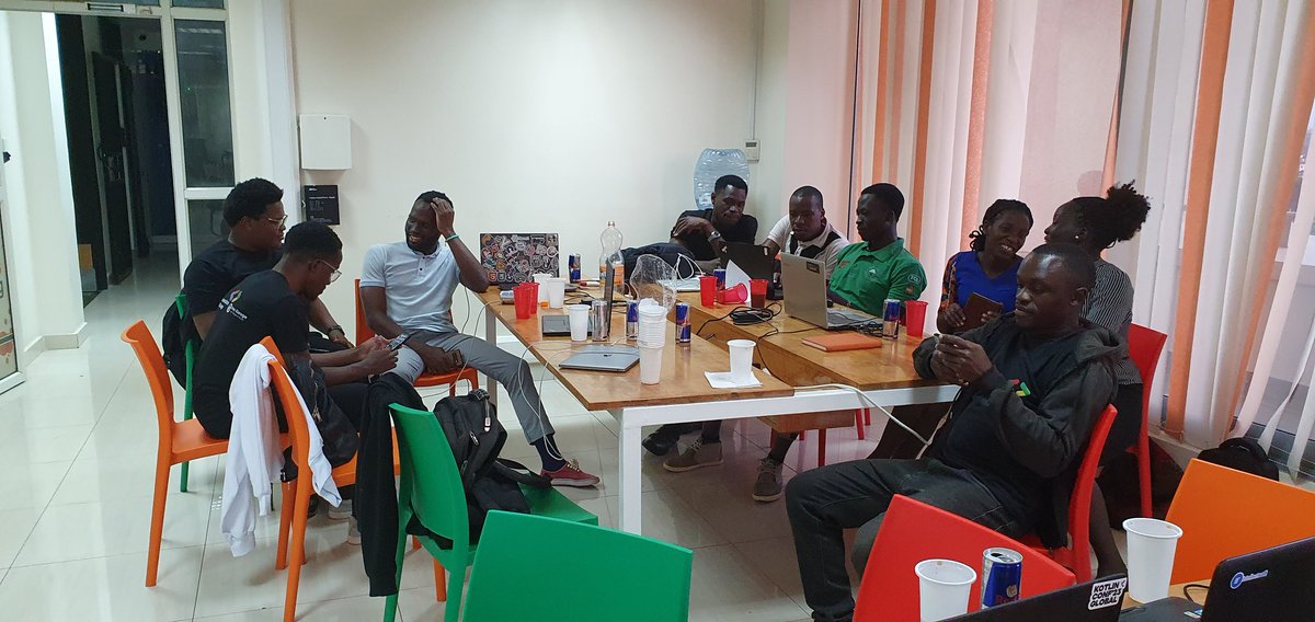 wil_okuro's tweet photo. Discussion about the Budget of the different solutions @Africastalking and @ATDevsUg  while using #BuildWithAT #WeLoveNerds https://t.co/Y1nkDiw5ax