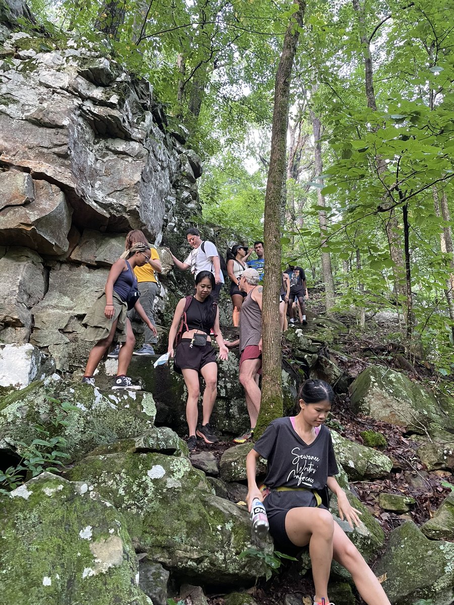 Hiking plus writing! What could be better. So glad to be back at Sewanee.