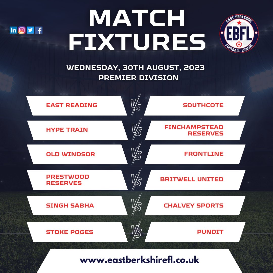 East Berkshire Football League tweet media