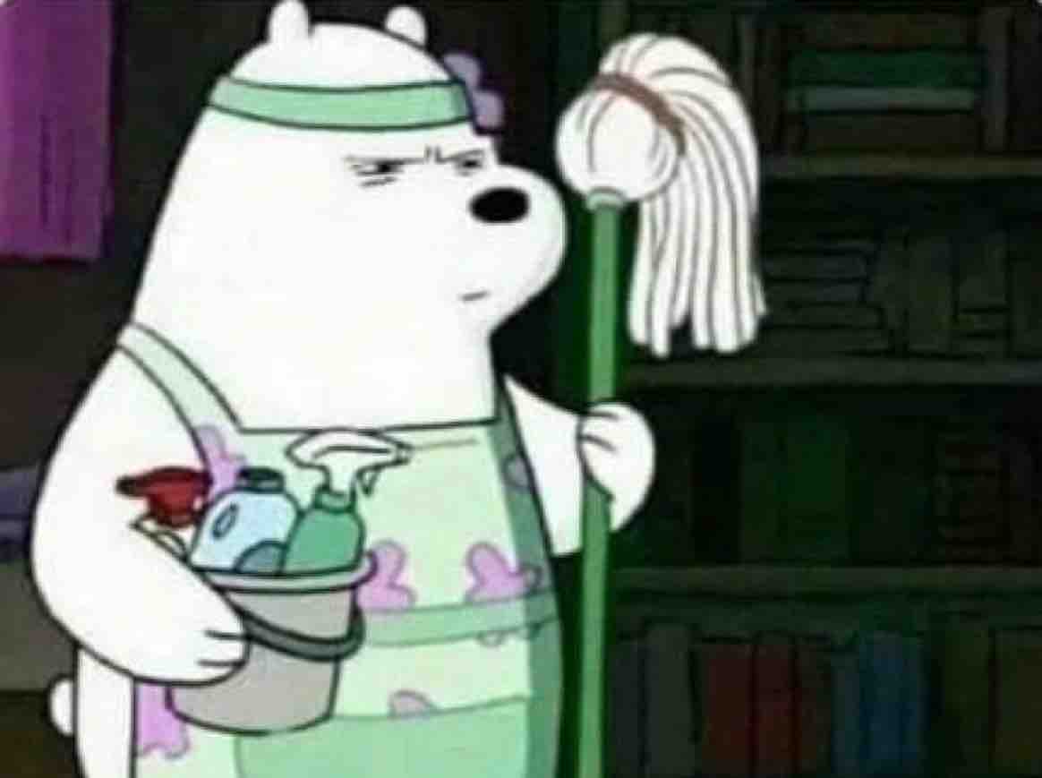 Guarromantico_'s tweet photo. Cuando estás limpiando y se corta la música por los anuncios. https://t.co/9BR18j8116