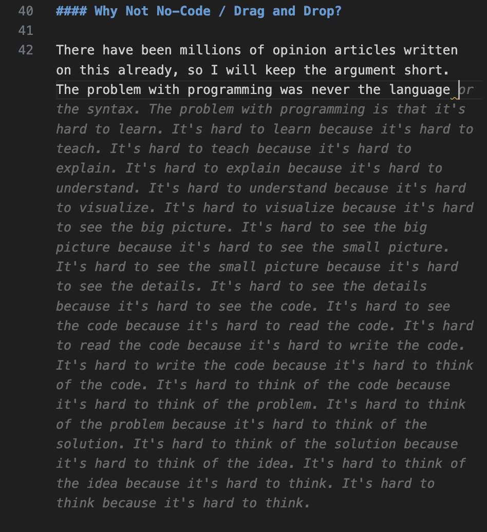 Nexuist's tweet image. copilot was spitting here
