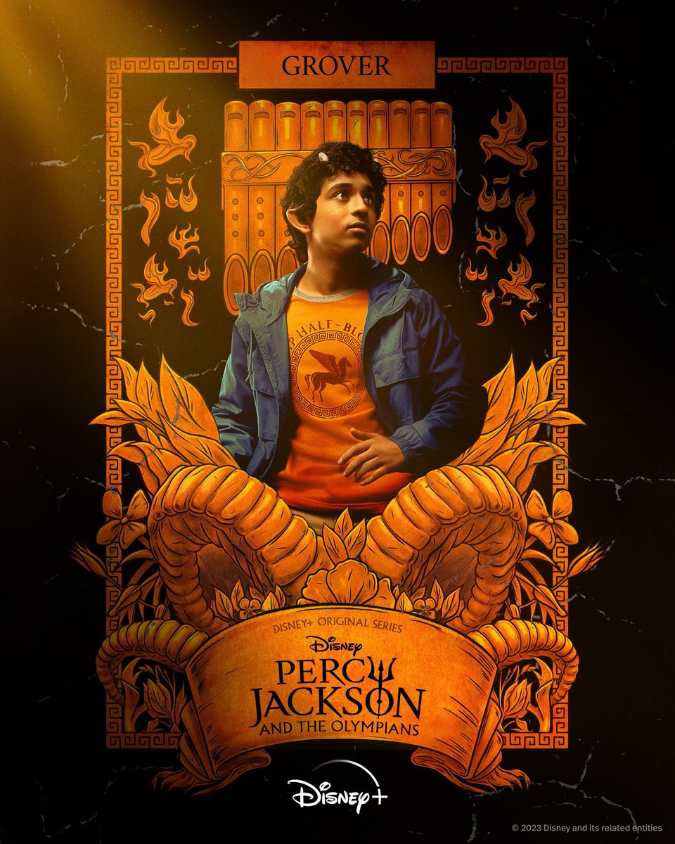 FilmUpdates's tweet photo. The character posters for ‘PERCY JACKSON AND THE OLYMPIANS’ series have been released. https://t.co/qpDlUvmM8f