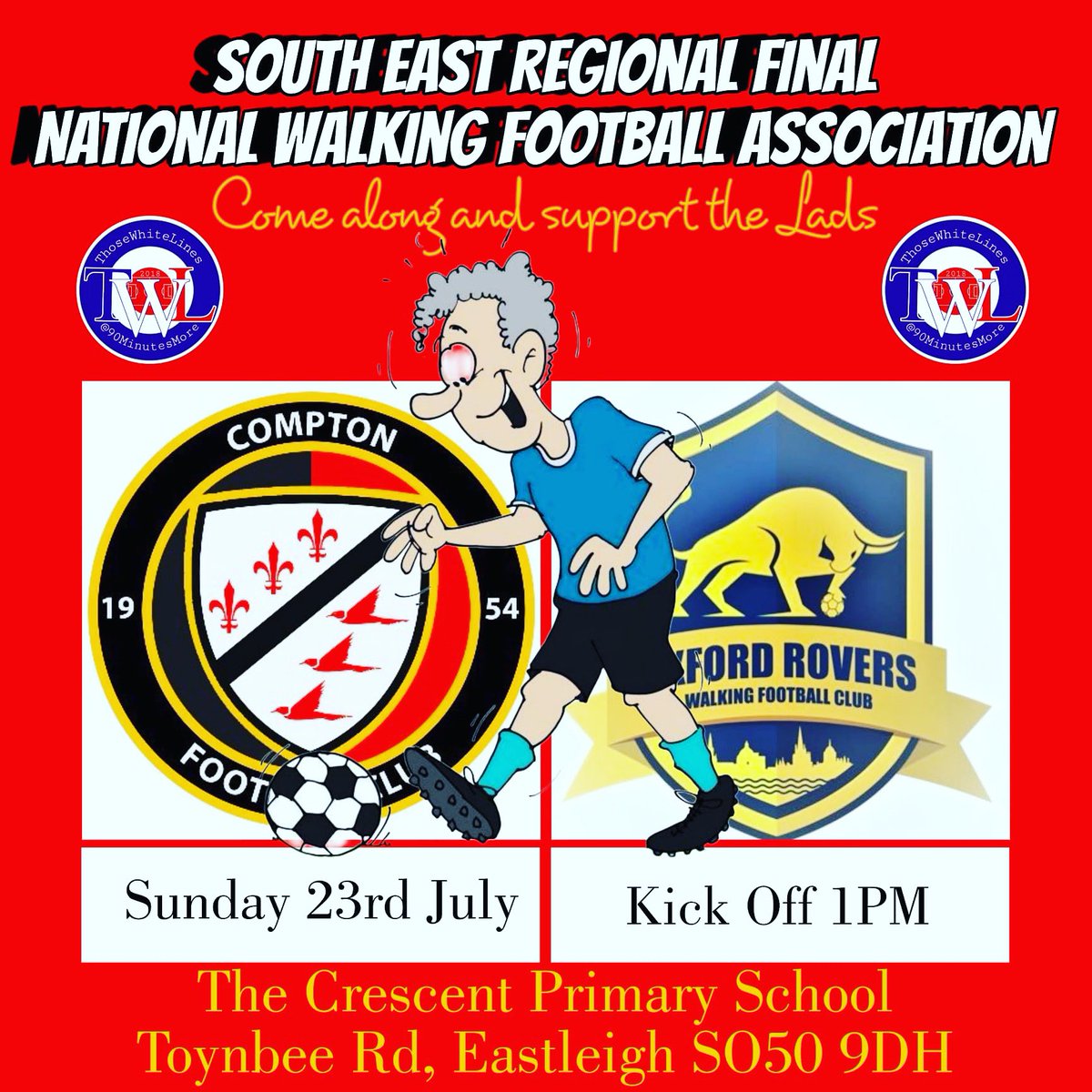 The Old Boys are in action over the weekend💪⚽

#upthencompton⚫️🔴 

#vetsfooty #football #futsal #youthfootball #winchester #footballlovers♥️⚽️ #footbalforall #grassrootsfootballuk #walkingfootball