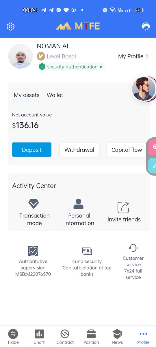 Amar potidin income 5$