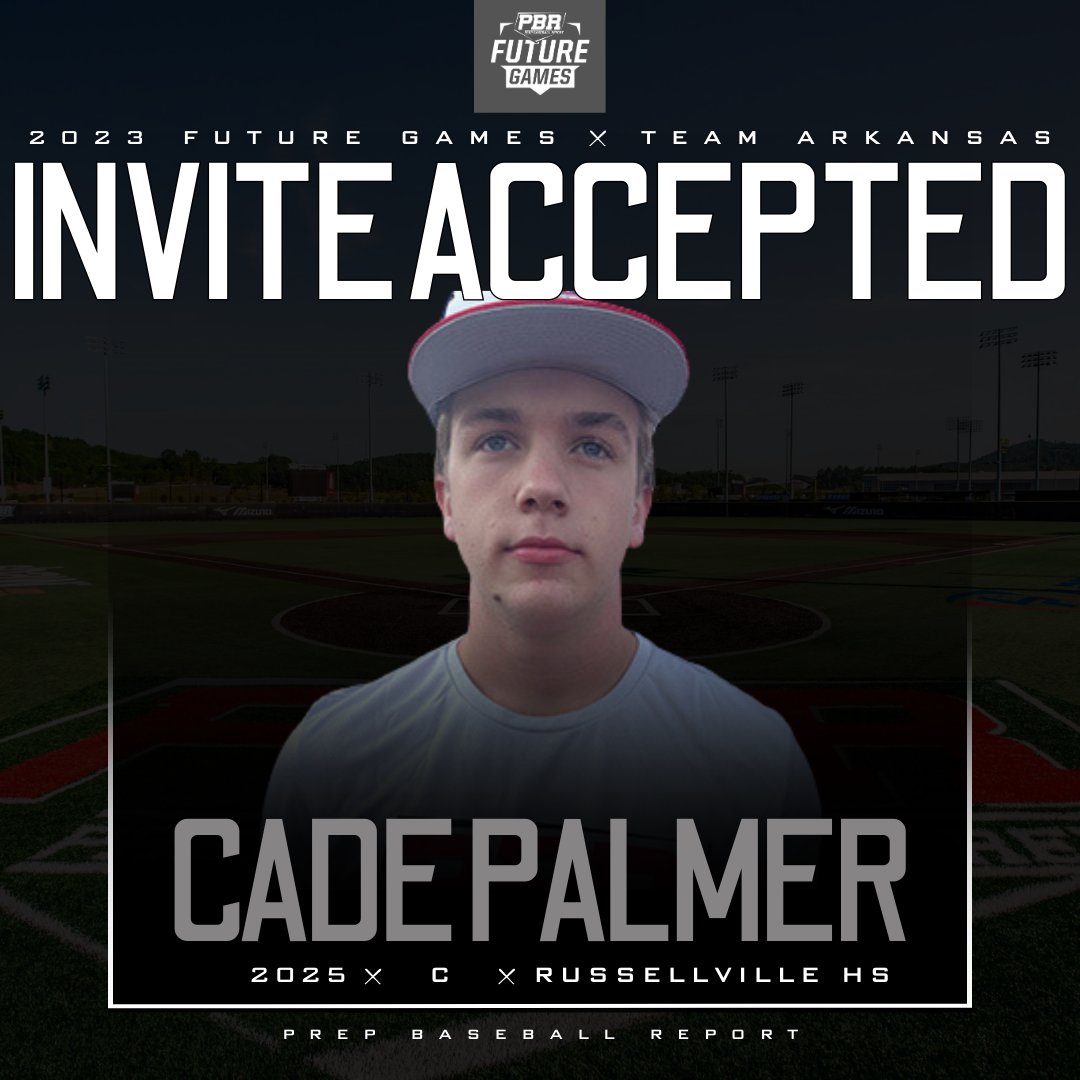 PBR Arkansas (@prepbaseballar) on Twitter photo 2023 Future Games - Team AR ⭐
<a href="/Cpalmer_16/">Cade Palmer</a> (Russellville, 2025) earned a Future Games as a strong catch and throw back stop with power potential
More on him here ⬇️
👤: loom.ly/WRVi9rI 2023 Future Games - Team AR ⭐
<a href="/Cpalmer_16/">Cade Palmer</a> (Russellville, 2025) earned a Future Games as a strong catch and throw back stop with power potential
More on him here ⬇️
👤: loom.ly/WRVi9rI