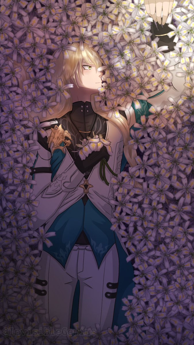 1nvisibleGenius's tweet photo. Luocha in a flowerbed 😊
#FanArtContest #Luocha #honkaistarail #honkaistarrailfanart https://t.co/tYHf5nUR2L