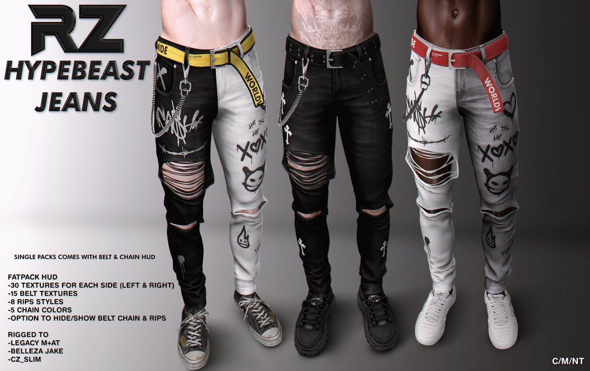 GIVEAWAY TIME!!!

This time it's for my newest HYPEBEAST Jeans available right now at ALPHA <a href="/accessevent_sl/">ACCESS</a> 

Follow, retweet &amp; like this post, i'll pick winners in 5 days. Thxxx n good luck, hope y'all like it.

HQ+Infos: flic.kr/p/2oR6piW