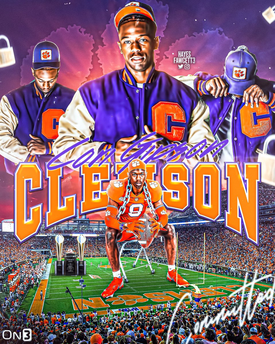 Hayesfawcett3's tweet photo. BREAKING: Four-Star CB Corian Gipson has Committed to Clemson!

The 6’0 180 CB from Lancaster, TX chose the Tigers over Texas

He is ranked as a Top 75 Player in the ‘24 Class

https://t.co/yiQT1ppxnp https://t.co/8KZ84dYUwV