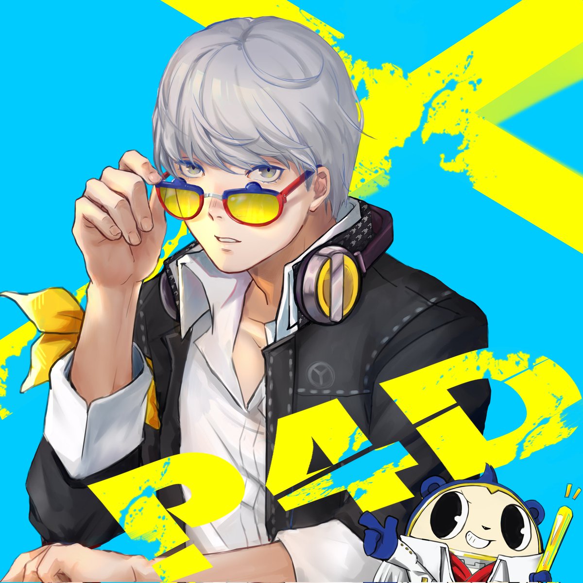 GhostFa20308944's tweet image. クマの特製メガネ😎
“先生、かっこいい！”
#Persona4 #P4D
