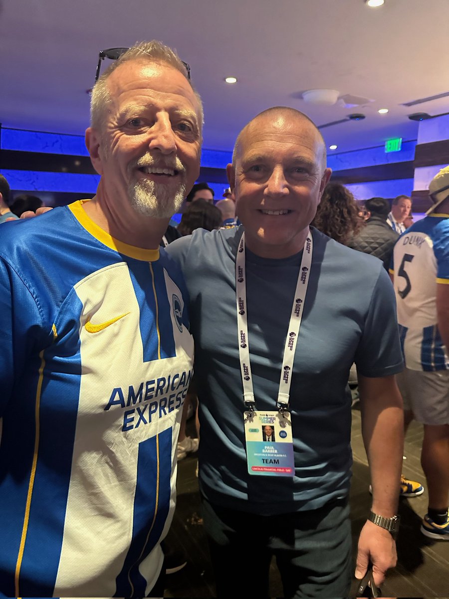 The man, the myth, the legend...and also Paul Barber! Lol! This organization is pure class!
#bhafc #uta #superseagulls #upthealbion #sussexbythesea #PLSummerSeries