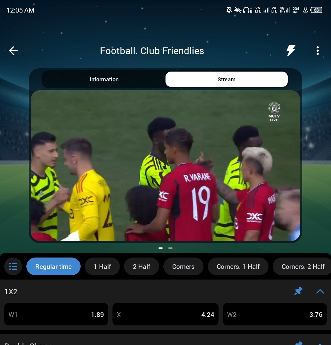 #MUNARS Link to the app https://t.co/XggqWtxJoC…, download the app 1xbet app, just click on the arsenal Manchester united game and enjoy watching sana rice and onana and varane play for free,
While atvit follow me for more life hacks https://t.co/b1Stm6NosS