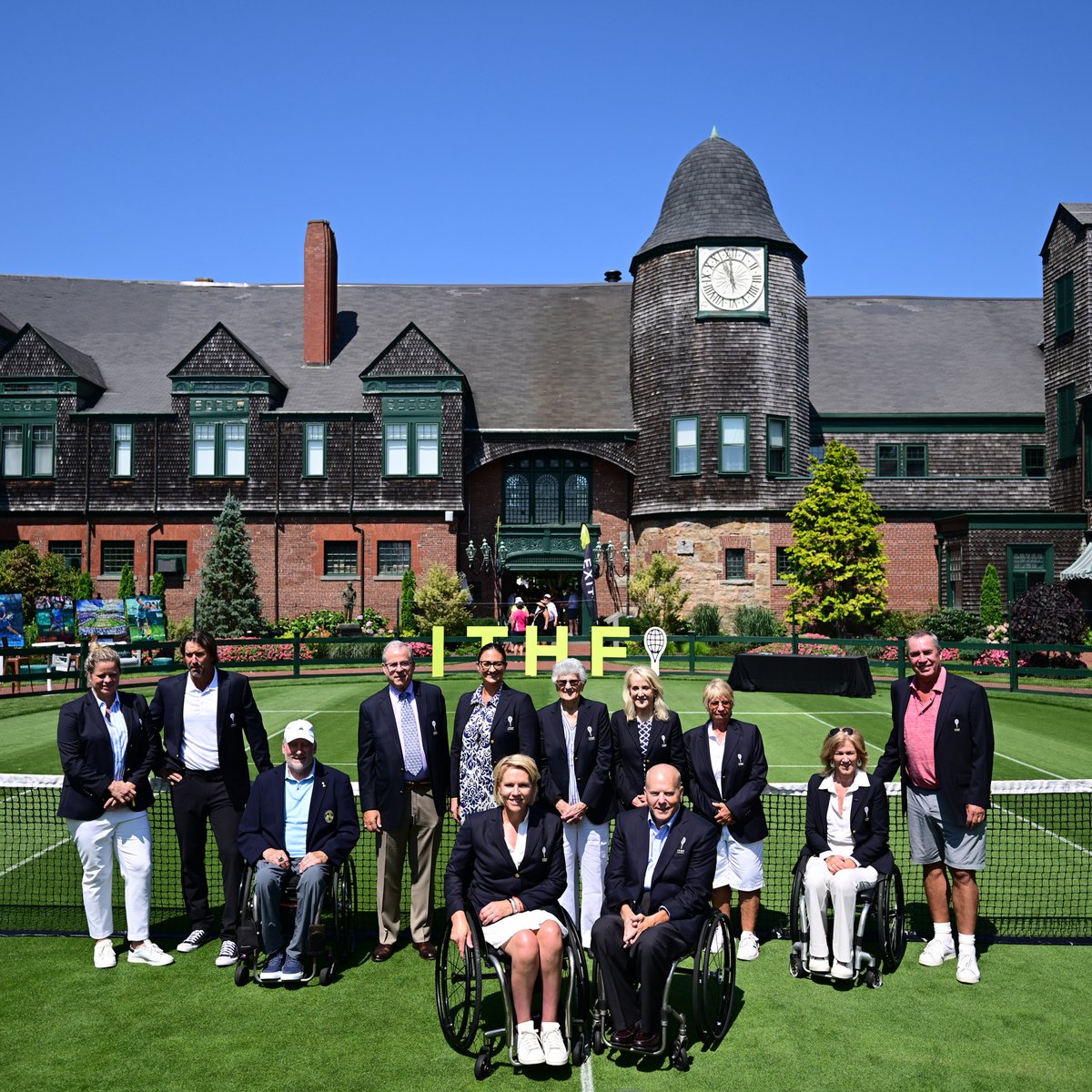 TennisHalloFame's tweet photo. Induction day is always extra special 💚
Join us live on the @TennisChannel at 6pm EST for the 2023 Induction Ceremony!
#EnshrinementWeekend https://t.co/bXWihFbv64