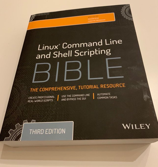 sysxplore's tweet image. Another great book to read if you want to get started with Linux and shell scripting in general.
Book title: Linux Command Line and Shell Scripting Bible.
A must-read!