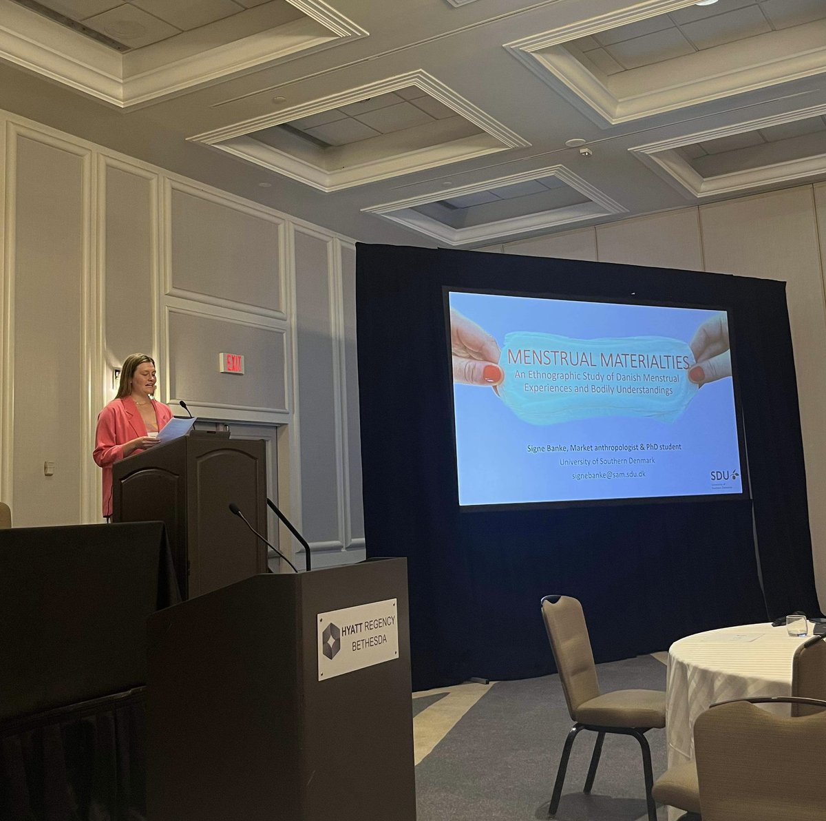 Signe Banke (@signebanke) on Twitter photo It was great to share my material perspectives on menstruation with the <a href="/MenstruationOrg/">SMCR: Society for Menstrual Cycle Research</a> today at #SMCR23 🔥 and not least to dig into my ethnographic material and show how menstrual materialities form new grounds for understanding periods and bodies 🩸
<a href="/dbm_samf/">Department of Business & Management</a> <a href="/CCCsdu/">Consumption, Culture & Commerce</a> It was great to share my material perspectives on menstruation with the <a href="/MenstruationOrg/">SMCR: Society for Menstrual Cycle Research</a> today at #SMCR23 🔥 and not least to dig into my ethnographic material and show how menstrual materialities form new grounds for understanding periods and bodies 🩸
<a href="/dbm_samf/">Department of Business & Management</a> <a href="/CCCsdu/">Consumption, Culture & Commerce</a>