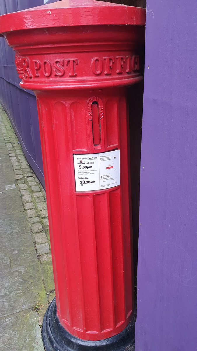 #PostBoxSaturday seen in Windsor. Hope the works around it are finished soon
