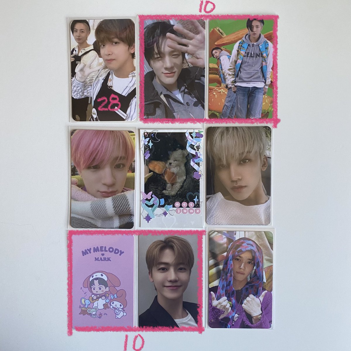 jisungjaem's tweet photo. wts nct pcs | usa only

hi! i’m selling my haechan + other member pcs to help me pay for college!!! keep an eye out for when the rest of my haechan collection goes ufs 

- prices are in picture 
- unpriced pcs are $9

🪷 dm me if interested! 

stamped: $1
tracked: $5 https://t.co/FkpTHgGHnc