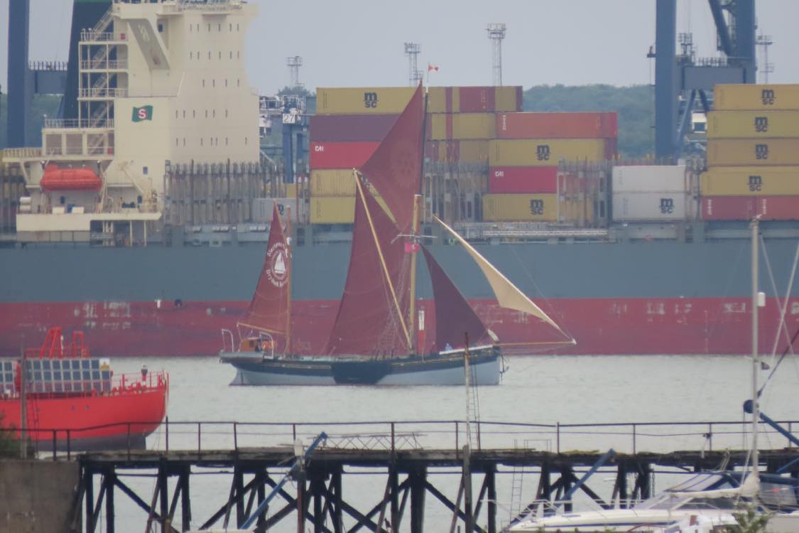Another cracking but windy sail <a href="/CambriaTrust/">Cambria Trust</a> now back on her mooring at Blackwater Marina
