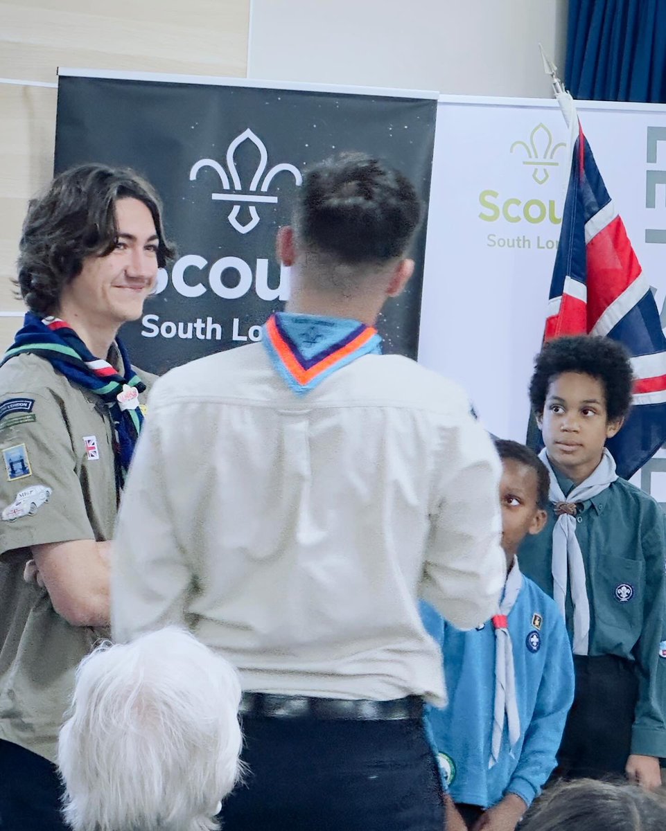 25wsj_unit61's tweet photo. Great to have South London members representing Unit 61 at South London Scout’s AGM

From the colour party, to those talking about their journey and congratulations to our assistant Unit Leader @joseph_scouts on receiving his jamboree wood badge! https://t.co/hOPmmji9Y2