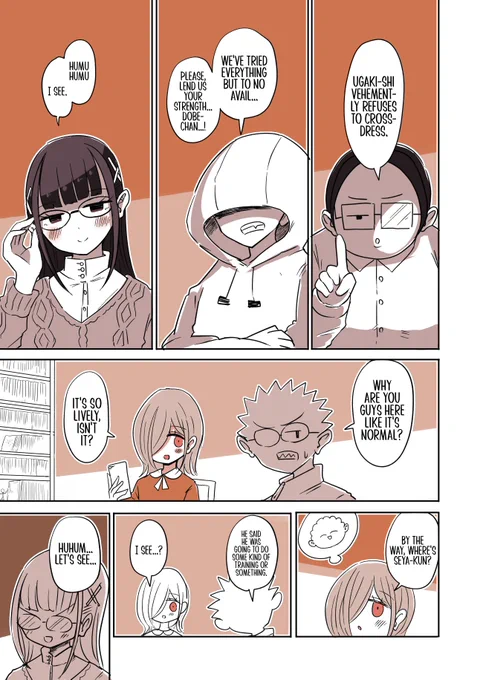 @vae_cha Crossdressing Boys of the Otaku Circle by @ChabataVae
Ch. 53: The Secret of the Hoodie [EnglishTL/英訳!]

In collaboration with @SkyeKurisu 