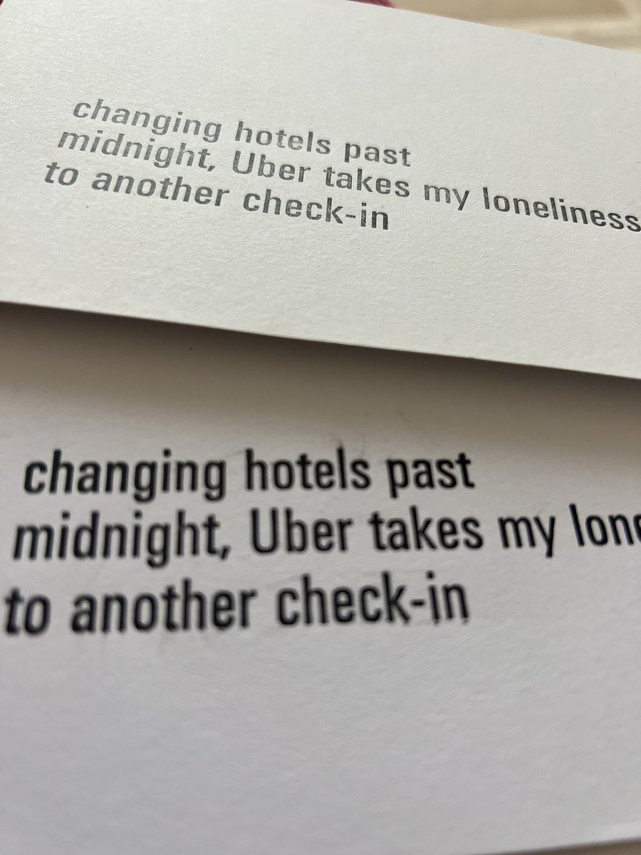 NomadicAlison's tweet photo. Wow! What a workshop! 

Using a letterpress to print your own poetry on postcards is such a different creative process. It slows down thoughts &amp; alters perspective. 

Thank you @DerbyPoetryFes &amp; @smallprintco for the opportunity! 

#derby #poetry https://t.co/N6B0zkCM5d