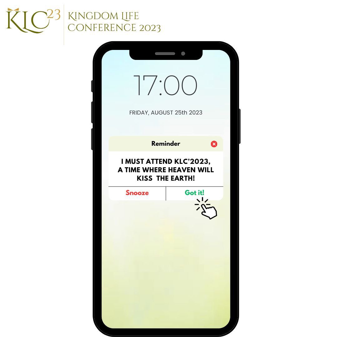 KLICUK_'s tweet photo. "📢 GLORY TO GOD! 🎉
KLC’23 is just around the corner!
🗓️ Mark your calendars and get ready because Heaven is about to kiss the earth
*AUGUST 25th - AUGUST 27th, 2023*
. ⏰ Set a reminder now and stay tuned for more information! 🚀
#KLC23 #kliconline #pstsamadewuyi https://t.co/i8GNNauien
