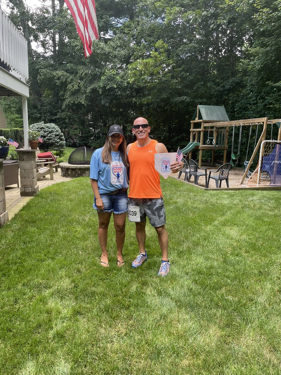 BHLevesque's tweet photo. #runtohomebase virtual 9K today- raised $475 including my employer matching from Dell. Thank you to all who donated to this cause to support our veterans and their families. @homebaseprogram #running 🇺🇸 #iwork4dell https://t.co/L2Ao9LxcM8