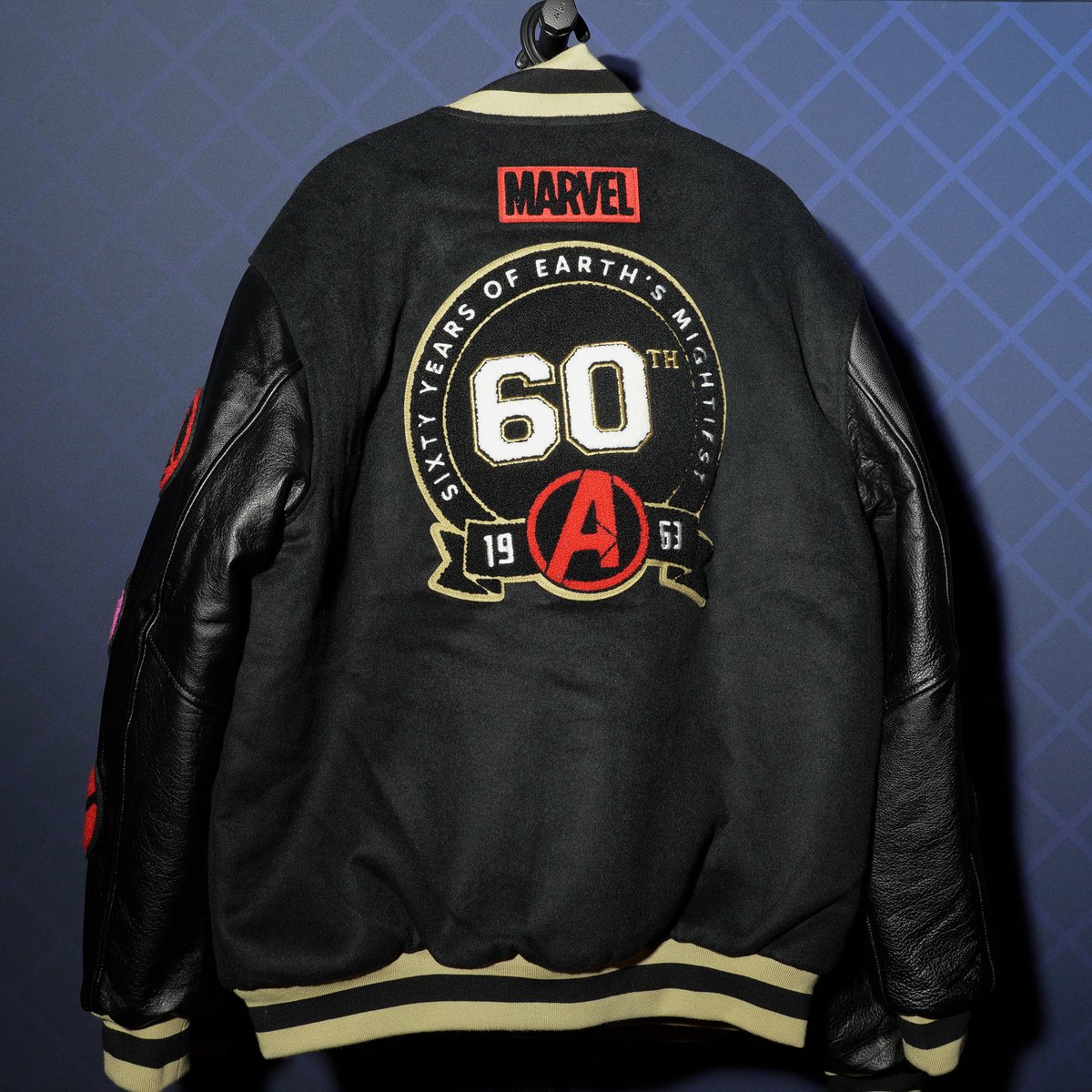 lids's tweet photo. Still need something to rock at #SDCC23? Come visit booth #2329 and shop our @Marvel Avengers 60th Anniversary Varsity Jacket 🛍️

#ComicCon #ComicCon2023 #ComicCon23 #SanDiego #California #Marvel #StyledByMarvel https://t.co/XWtkNTANNs