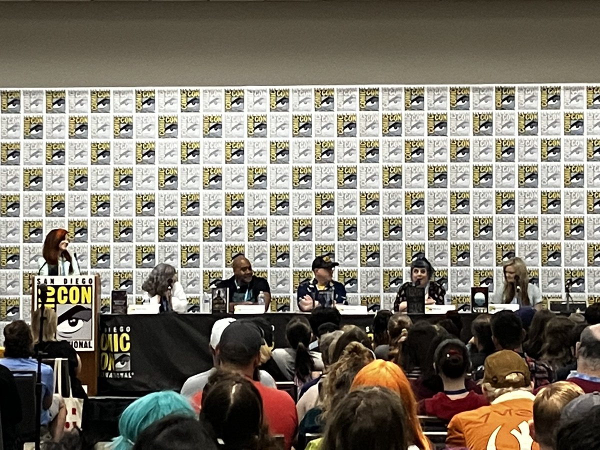 Stop by Room 7AB and catch @marthawells1 @Catrionaward @ComptonWrites @PhilipFracassi @hollyblack and Liz Kerin discuss Mysteries, Magic, & Mayhem #SDCC2023 😈 @torbooks