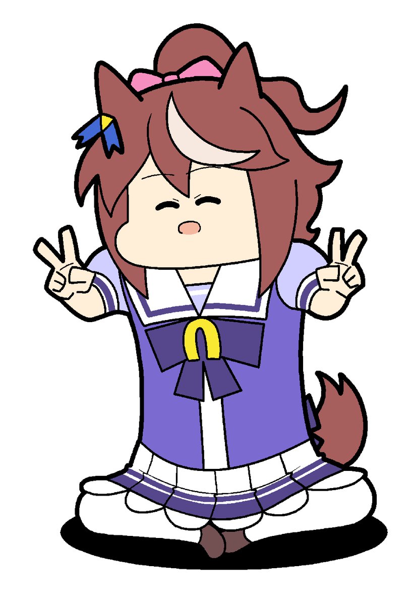 ウマ娘「ウマ娘単体絵(1/2) スペシャルウィーク テイオー マックイーン」|コウタロスωのイラスト