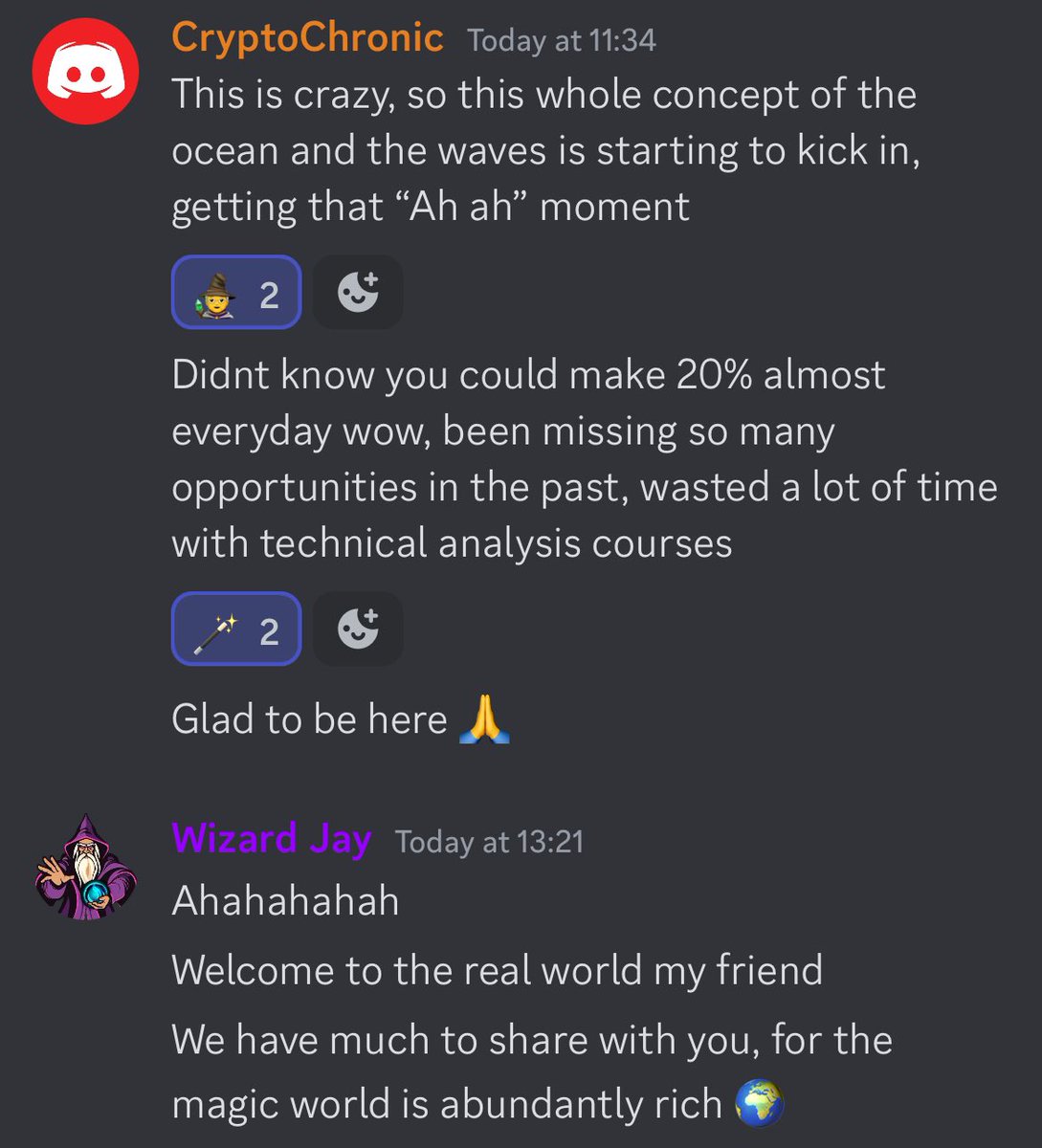 TradeMages's tweet photo. People have never seen something like this 🪄

Our students are learning how to trade the markets the proper way. No courses,   No long videos… 🧙

Join now for FREE 3 Day free trial for a limited time 🕓

https://t.co/EVsotNq0jy https://t.co/adjjU0X3We