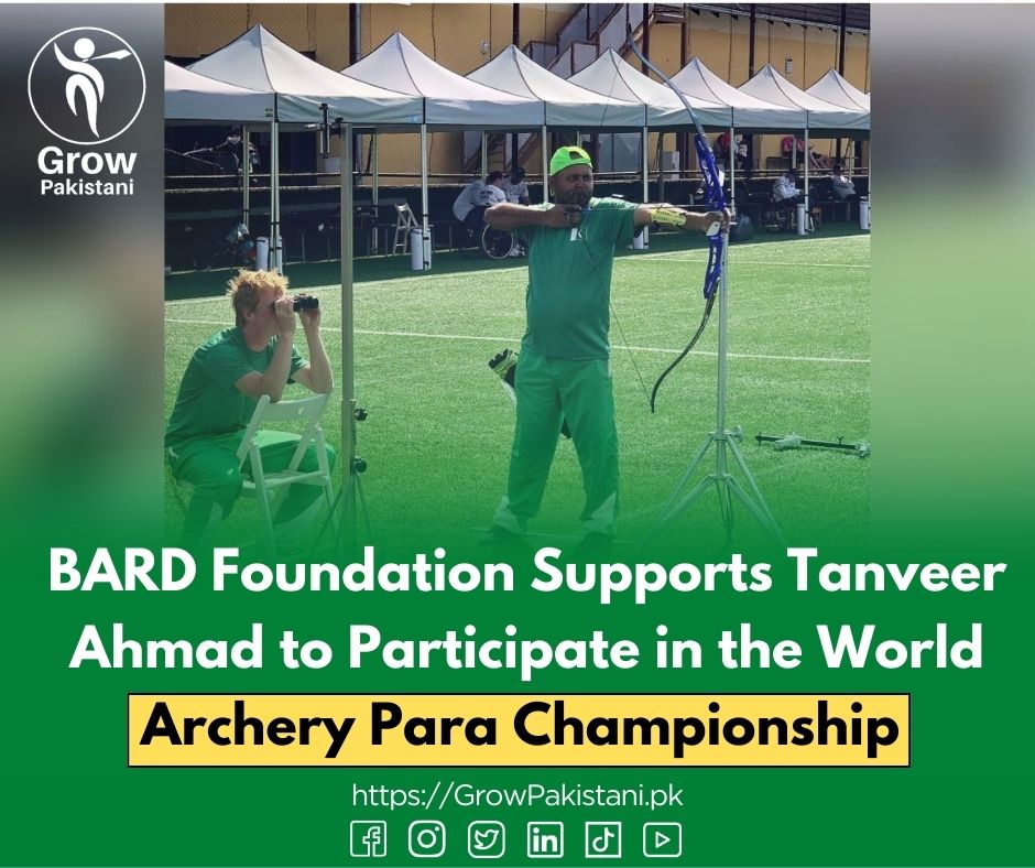 🏹🌟 BARD Foundation Empowers Tanveer Ahmad for World Archery Para Championship 🌎🤝
🎯 #BARDFoundation #EmpoweringTalents #WorldArcheryParaChampionship #BreakingBarriers #InclusivityMatters