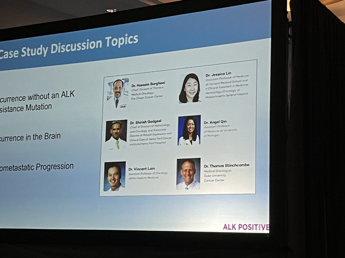 What are my choices if I experience progression? Leading key opinion leader panel provides top insights, including Drs @HosseinBorghaei Thomas Stinchcombe @DukeCancer @JessicaJLinMD @AngelQinMD @ShirishGadgeel @VincentLamMD w Dr Ken Culver #StrongerTogether #ALKSummit2023