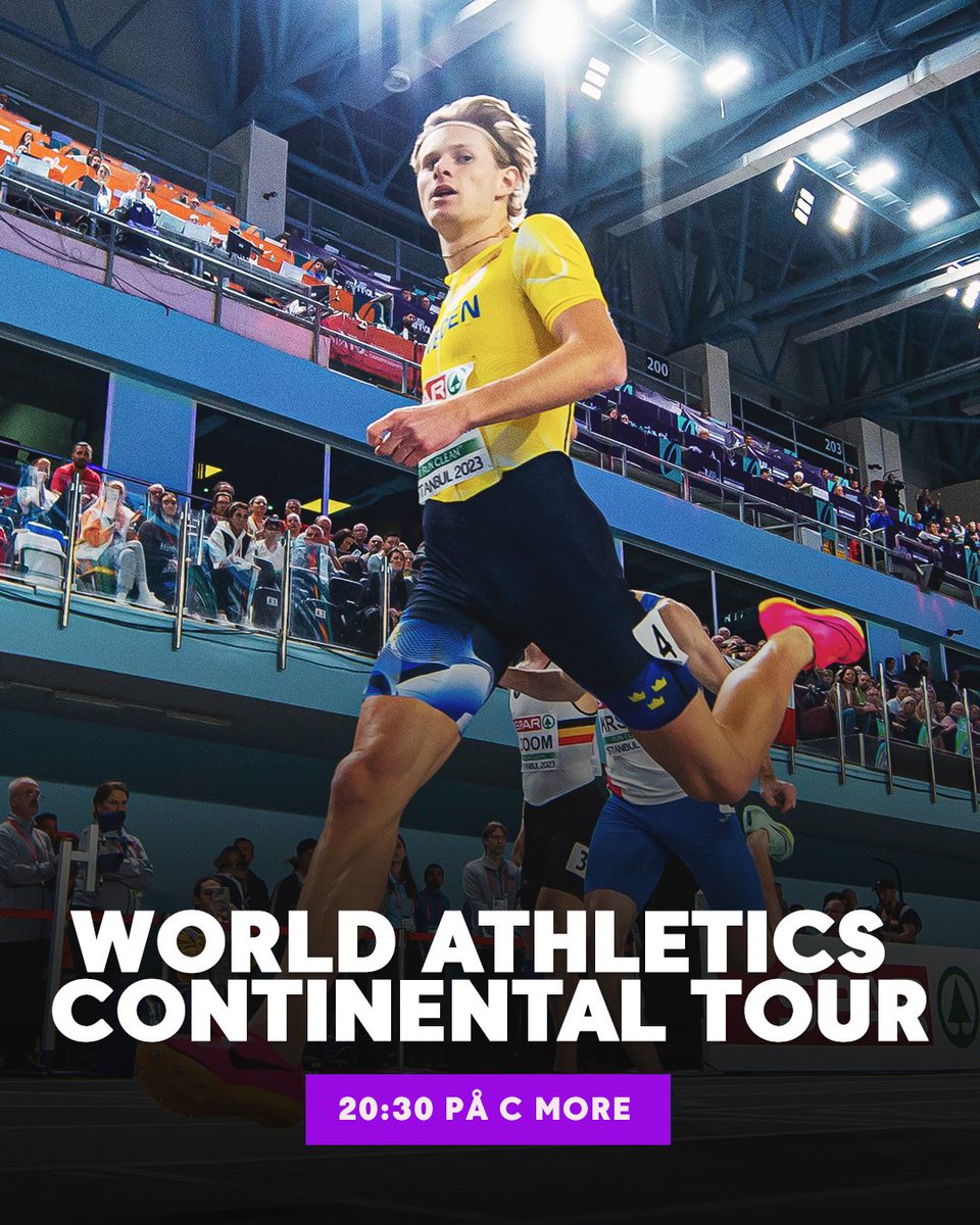 Dags för friidrott från Madrid! Två svenskar är med, Hanna Hermansson på 1500 meter och Carl Bengtström på 400 meter 🏃🇸🇪 

20:30 på C More: spr.ly/6015PTcZX