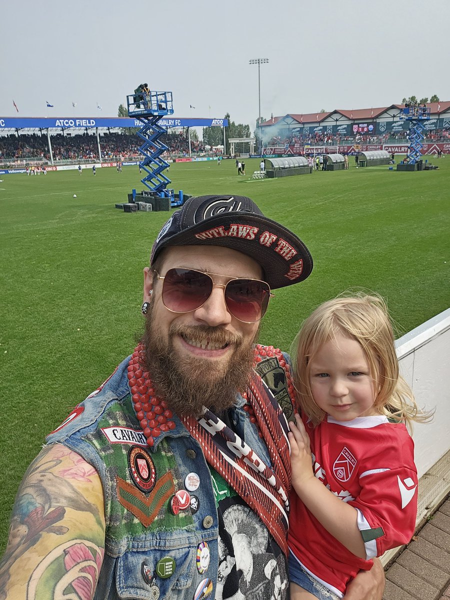 CplHorsemen's tweet image. Have to say, @CPLCavalryFC games are the most kid/family friendly sporting event in Calgary. #cavalryfc ❤️💚