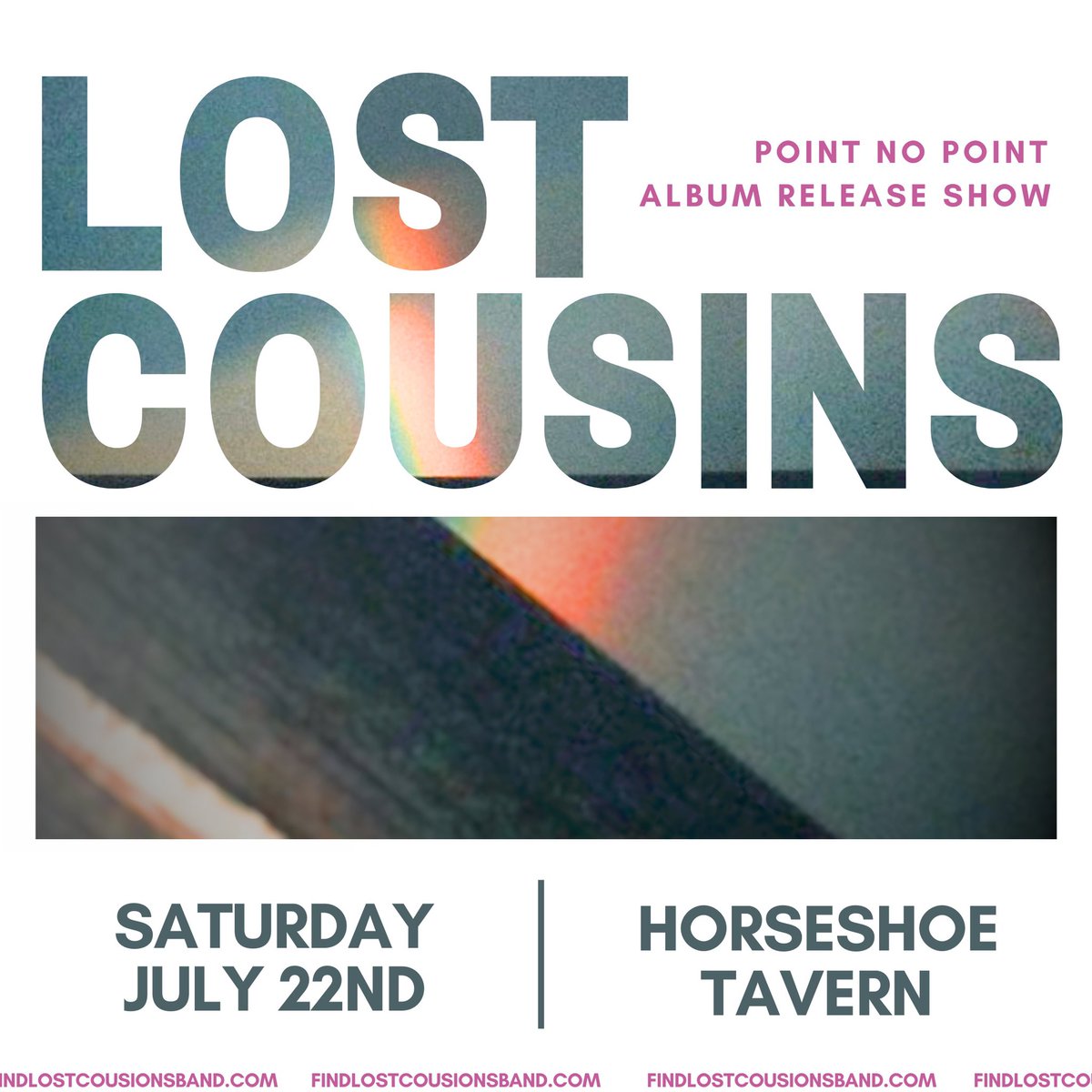 toronto || horseshoe tavern || tonight || point no point album release show