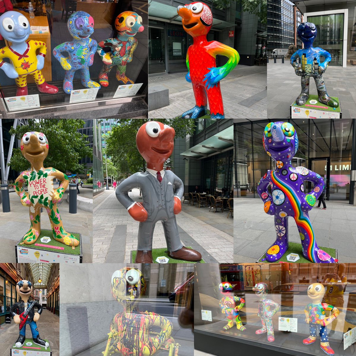 mediaamelia's tweet photo. Yesterday it started off as a bit of fun… over 25,000 steps and 60+ morphs later! #morph #morphsadventurelondon #morphsofinstagram #artattack #london https://t.co/0ey0LWP348