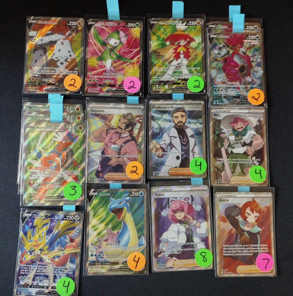 Itz_Pole_Cat's tweet image. 🚨Sale Alert🚨
Full Arts / Trainers Leftover Sale!

PWE= $1 (4 max, buyers risk)
PWE= $2 (5 cards, buyers risk)
BMWT=$5

The sale works like a claimed sale, if I heart your comment, you got the card.

Invoices will be sent later with the total and cards you claimed.