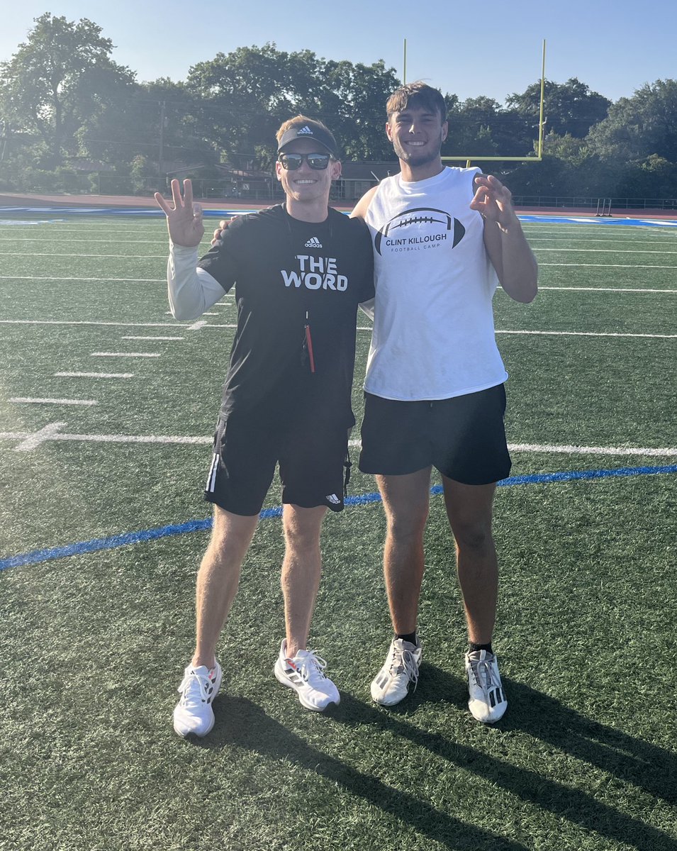 Had a great camp yesterday <a href="/UIWFootball/">UIW Football</a> with some awesome coaches <a href="/CoachBennettUIW/">Coach Sam Bennett</a> <a href="/Coach_Killough/">Clint Killough</a> <a href="/Conner_McQueen/">Conner McQueen</a>