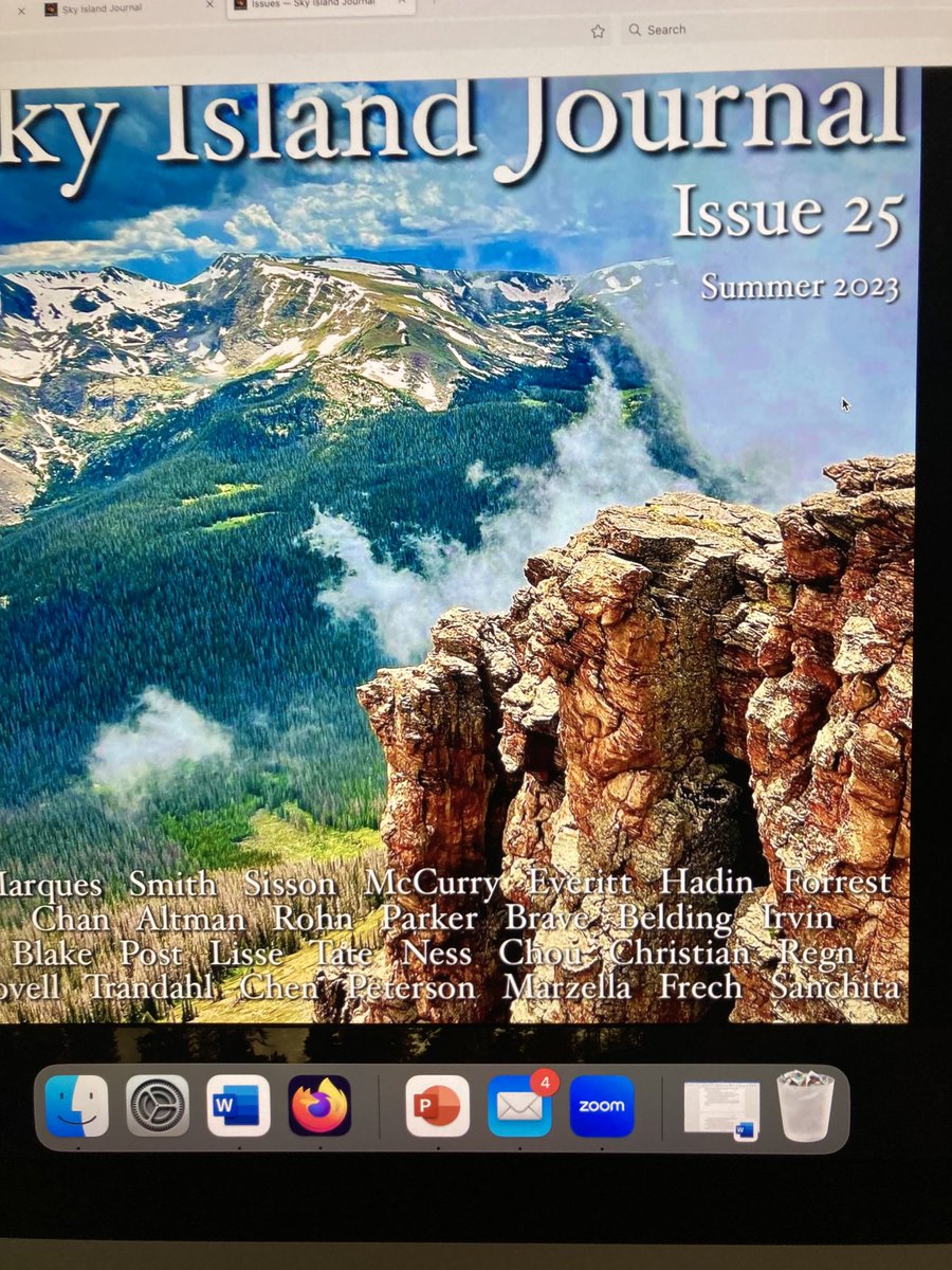 My poem Hollowed Bone in Sky Island Journal issue 25 today!