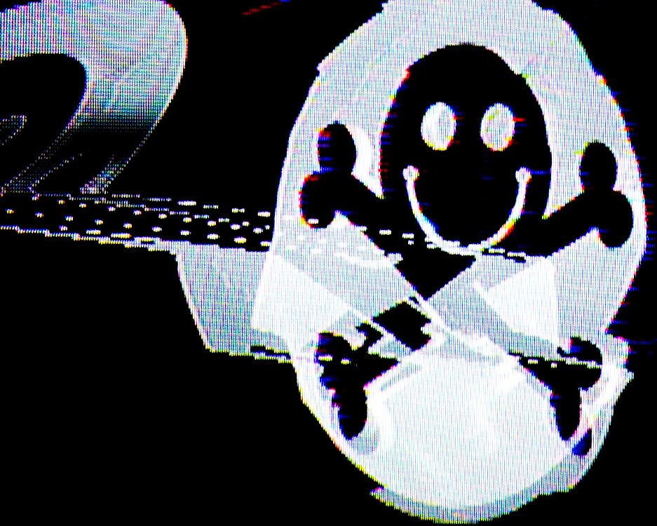 G13net's tweet photo. @defcon logo #glitch 

#infosec #defcon https://t.co/RDVdXOcIJG
